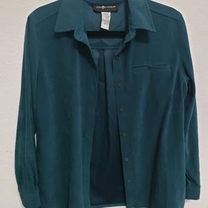 SAG Harbor Petite Womens Dark Green Light Jacket Size 6P